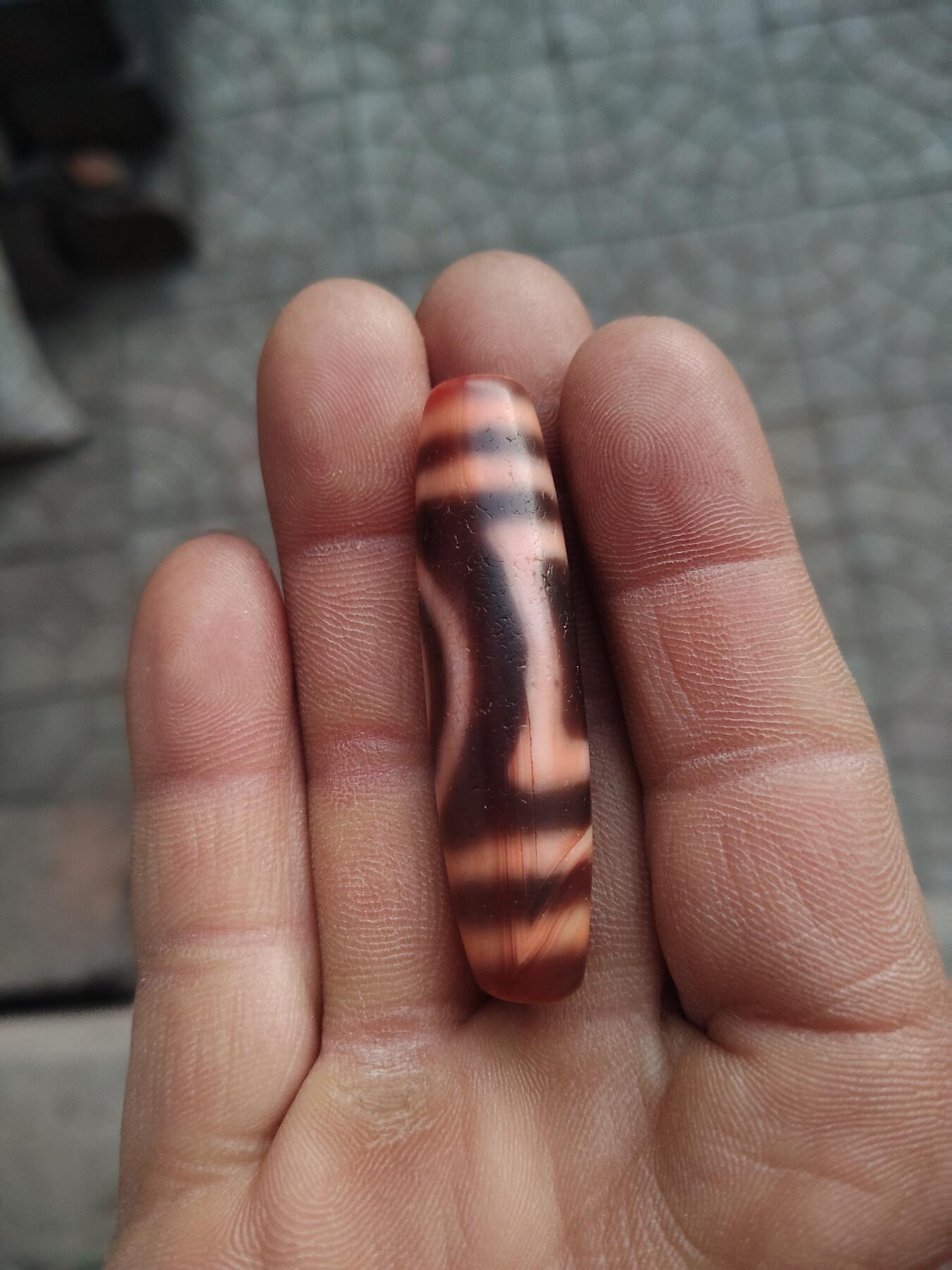 精品天珠专场 红肉一眼天地天珠
