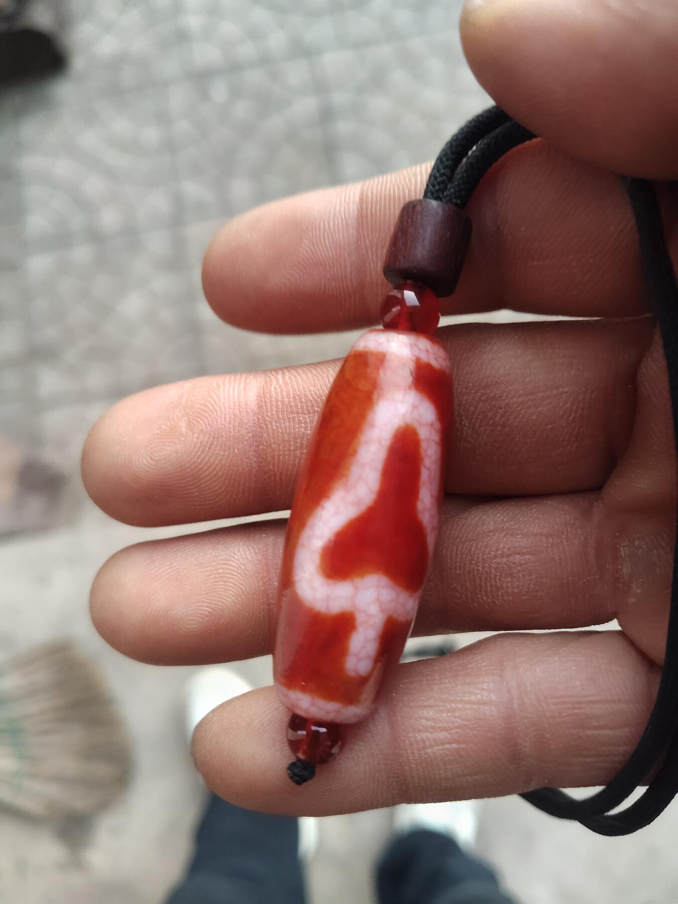 精品天珠专场 红肉菩提天珠带证书