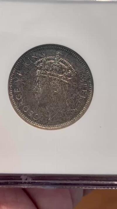 NGC-PF65 1937南罗得西亚乔六先令银币 罕见精制币