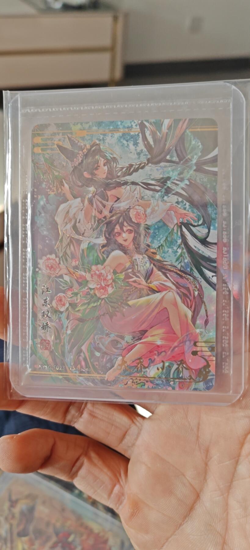 秋原瞳小店5期（雪：致敬，那不曾归去的童年！） 卡游三国流芳传韵大小乔原膜