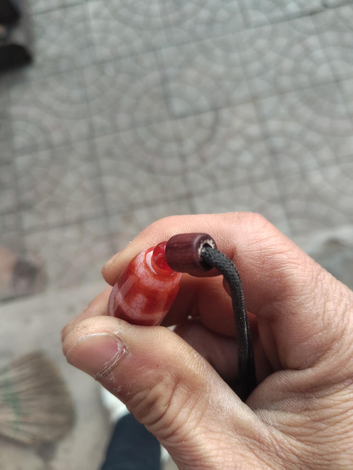 精品天珠专场 红肉菩提天珠带证书