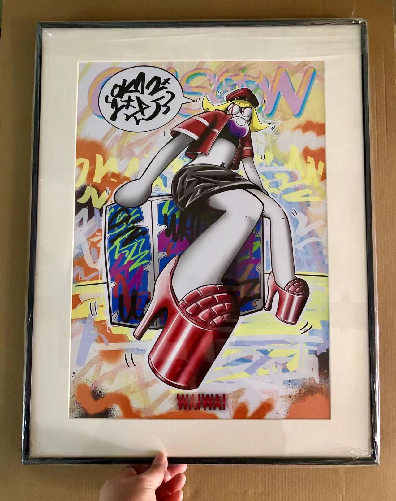 零元拍：OWSON GAGA 系列作品装饰画，已做装裱 合金相框尺寸40X52CM。因展品出展，镜框或亚克力可能有轻微划痕，介意勿拍