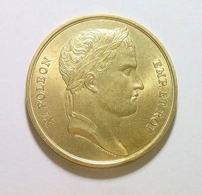 法国拿破仑金叶冠+加冕仪式 高浮雕精制大铜章 40MM - 法国拿破仑金叶冠+加冕仪式 高浮雕精制大铜章 40MM