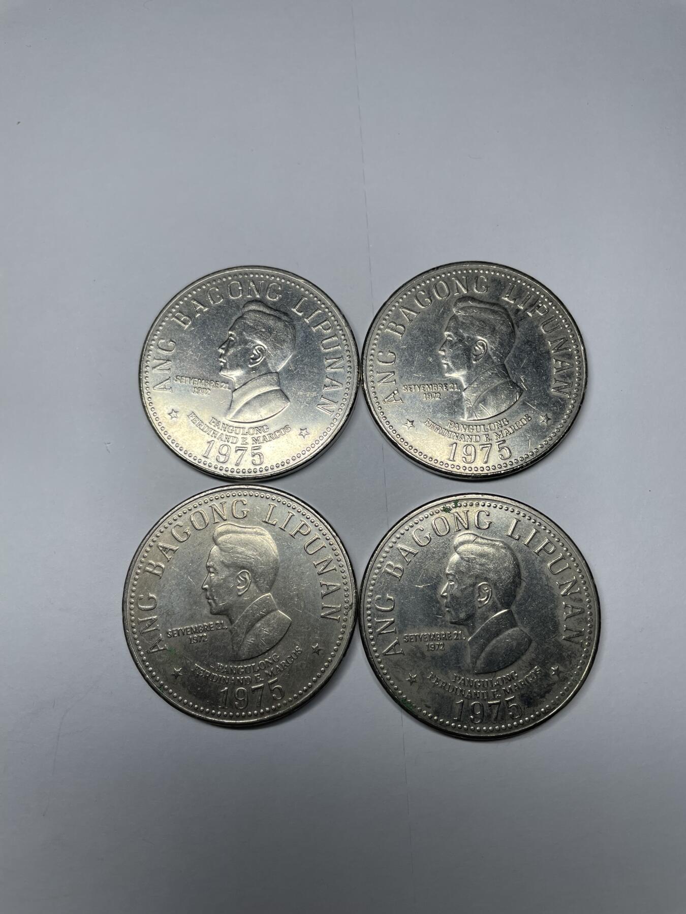 每日一拍，2024年集古藏今外币拍卖第十九期-第6场—（总第186拍），可以寄存60天，满160元包邮。 菲律宾5比索四枚