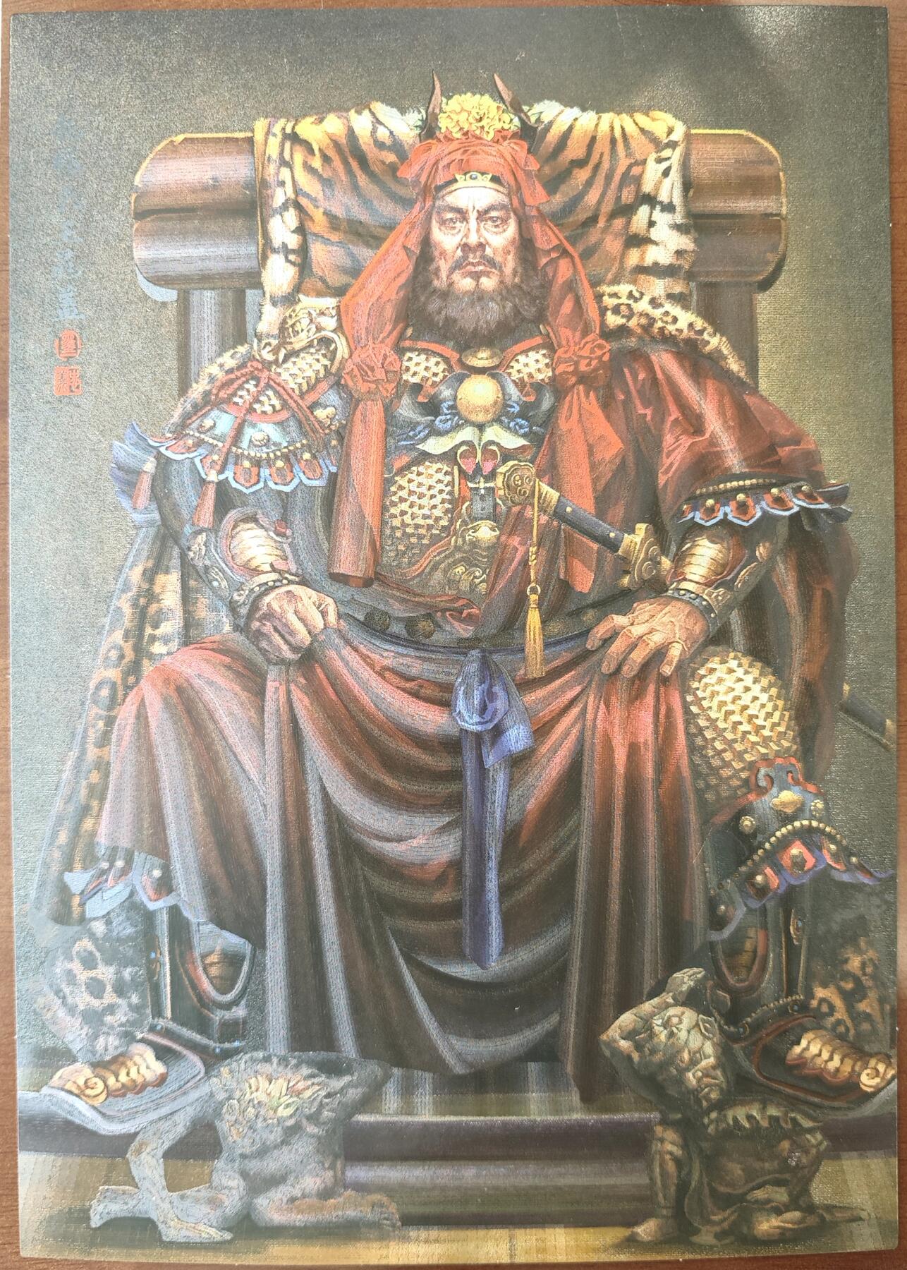 白泽拍卖卡牌手绘专场第10期（精品大拍） 2023 承匠 热血丰碑之水浒 扈三娘，晁盖，花荣 粗闪 A4大卡（1）