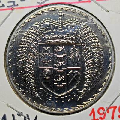 KK钱币收藏小铺 第197期 2月预留时间 每日一拍 周末发货 -  1979新西兰克朗形纪念币