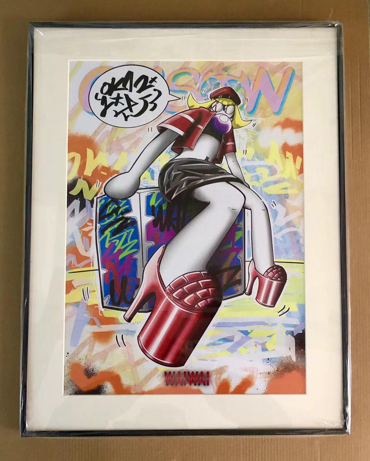 零元拍：OWSON GAGA 系列作品装饰画，已做装裱 合金相框尺寸40X52CM。因展品出展，镜框或亚克力可能有轻微划痕，介意勿拍