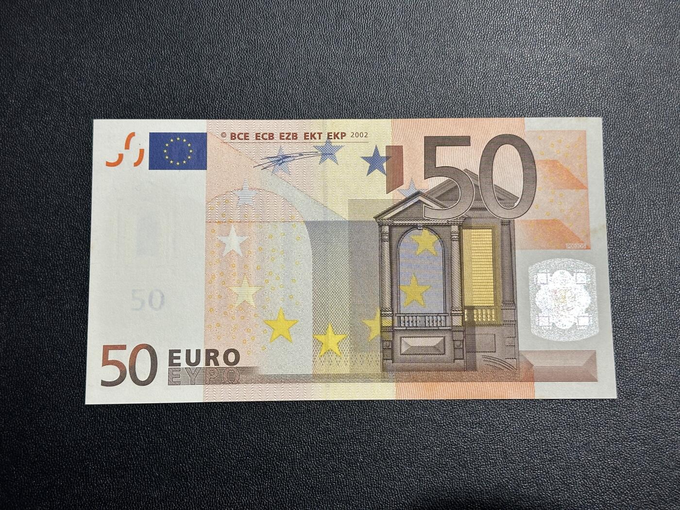 《外钞收藏家》第四百五十七期 2002年一签 50欧元 全新UNC