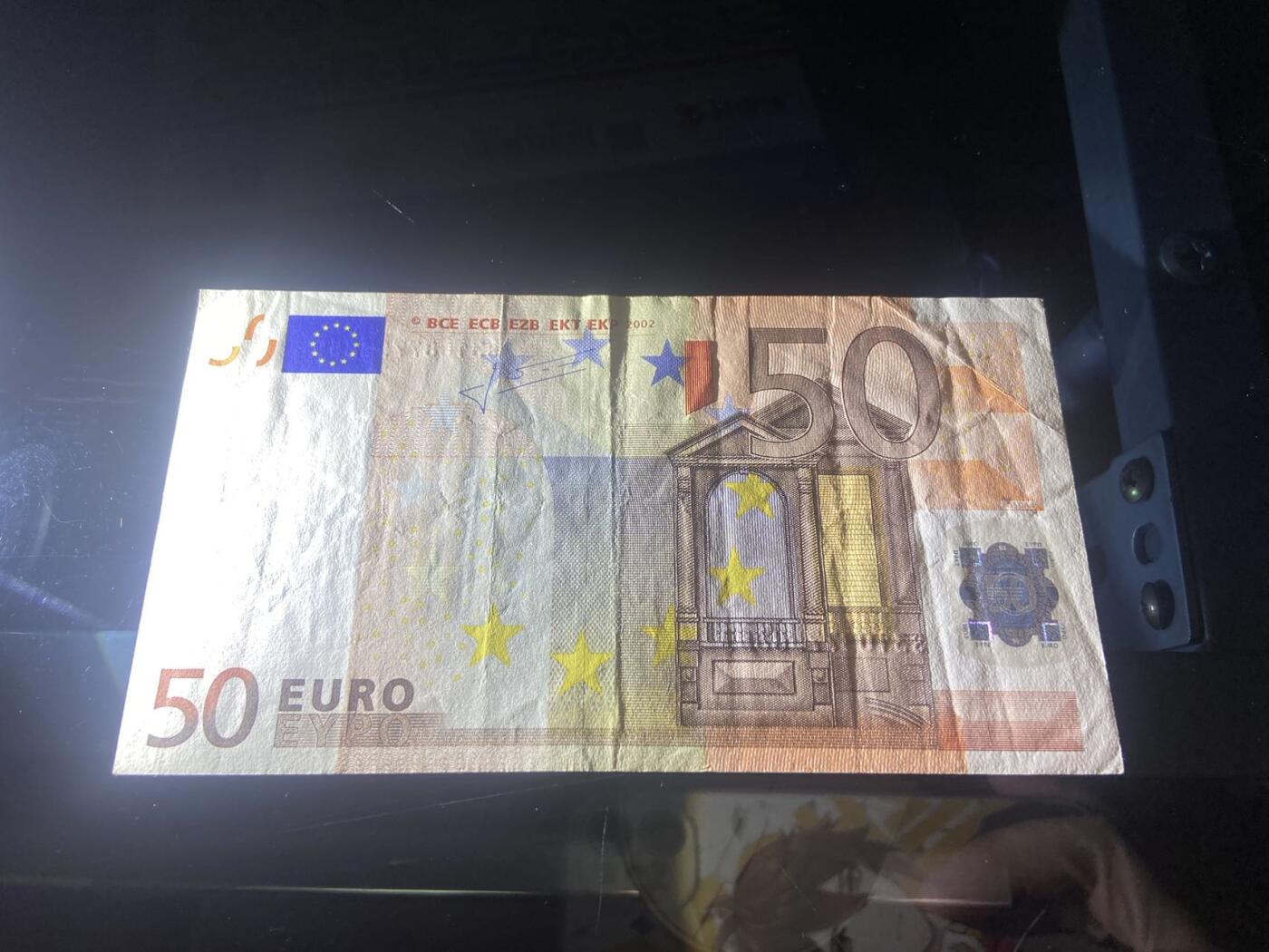 【炜奕收藏】，二十一期 意大利2签50欧元，流通品相