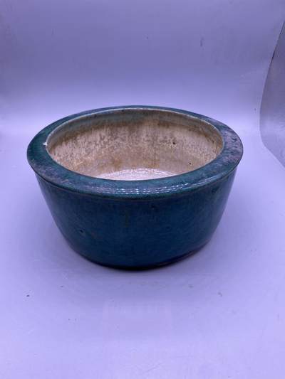 老窑绿釉卷缸，尺寸19*9厘米，品相如图，168包快递 - 老窑绿釉卷缸，尺寸19*9厘米，品相如图，168包快递