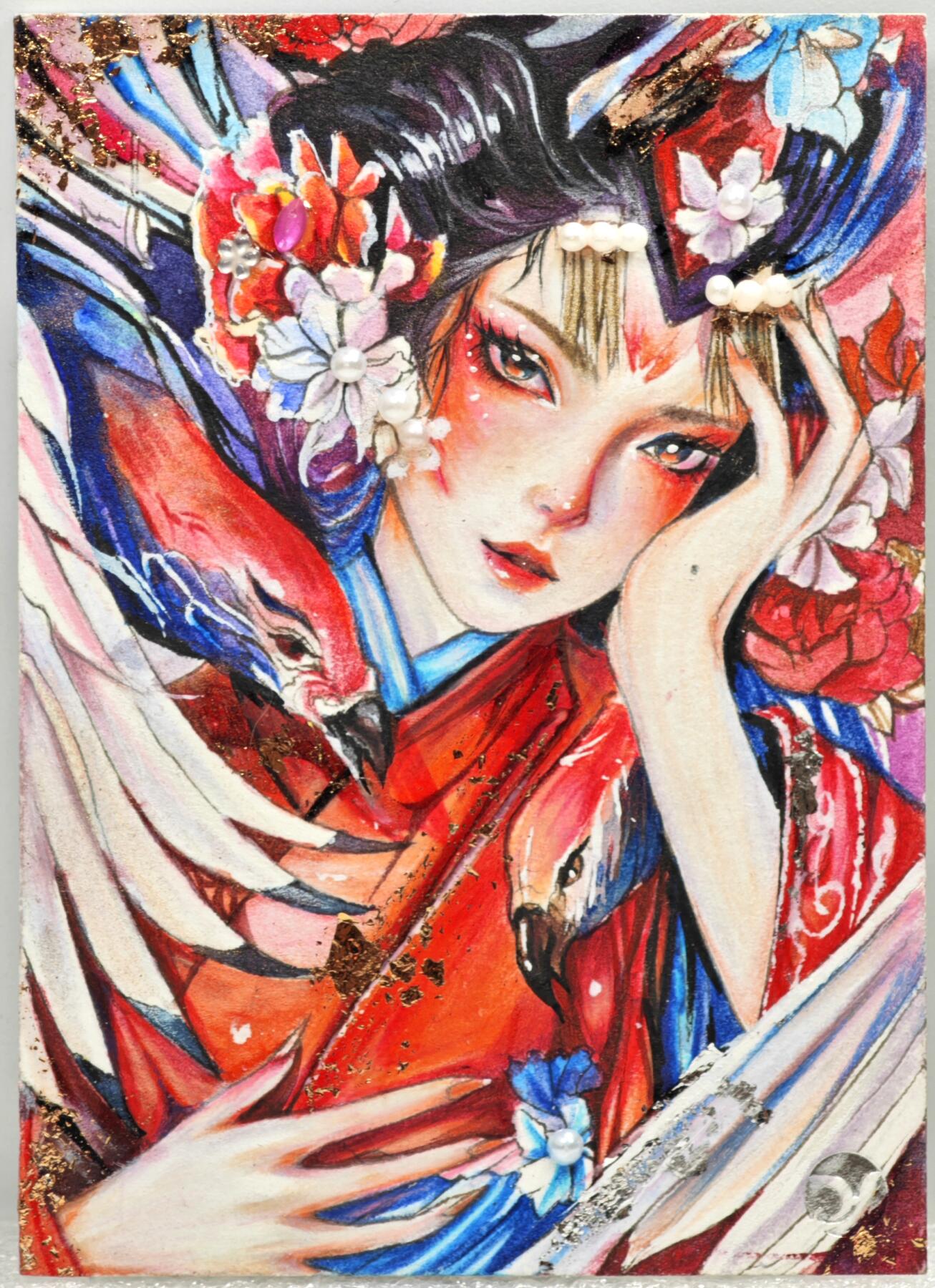 白泽拍卖卡牌手绘专场第10期（精品大拍） 2024 时光序曲手绘卡 红鹤女 TD亲签