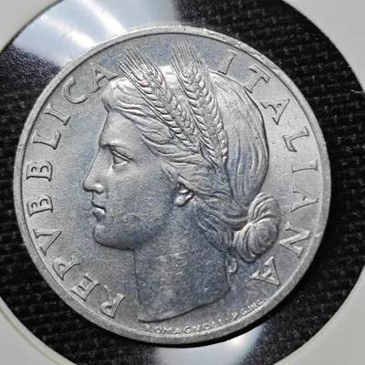 KK钱币收藏小铺 第202期 2月预留时间 每日一拍 周末发货 -  1948，意大利1里拉