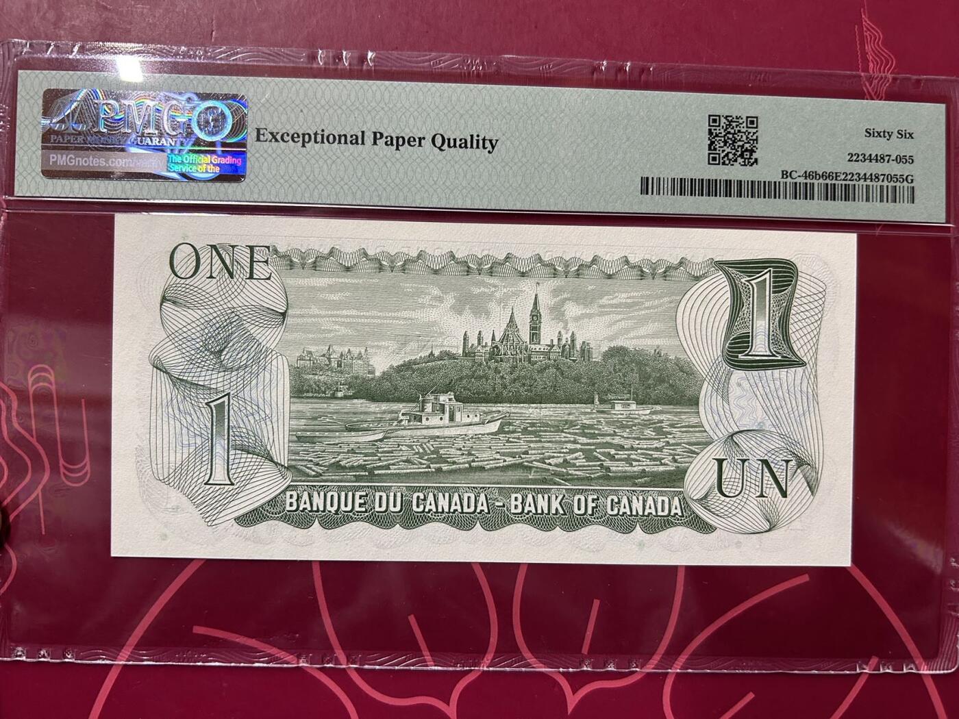 收藏联盟Quantum Auction 第402期拍卖 @征集拍品 长期供货可享分佣福利  1973年加拿大1元 PMG66E