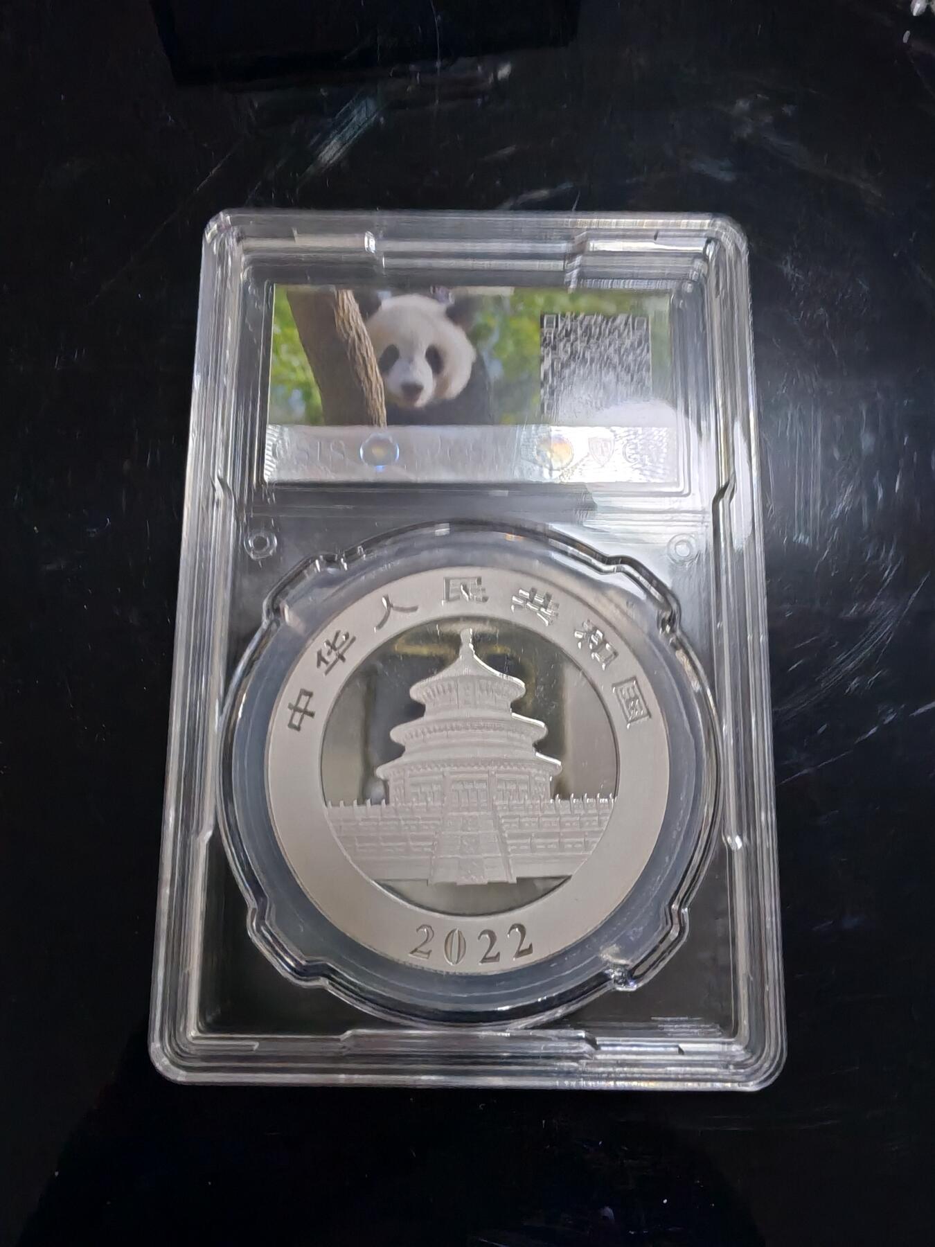 长老汇龙年精选第三十八场拍卖 2022中国熊猫10元银币，信泰 MS70，首期标