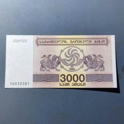 PCAI钱币22-133外国纸币专场 - 格鲁吉亚3000