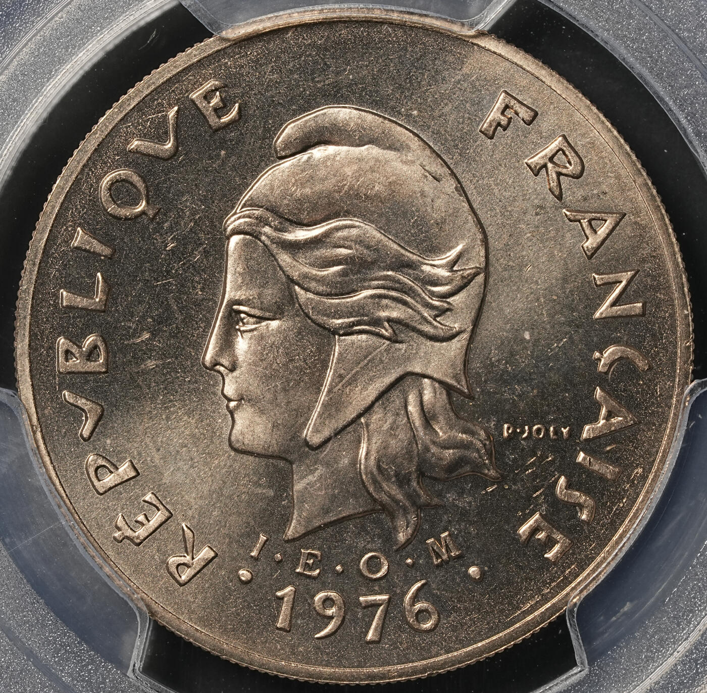 修遠堂世界钱币第五十一期 全场包邮 PCGS SP67 1976年法属波利尼西亚100法郎样币 ESSAI