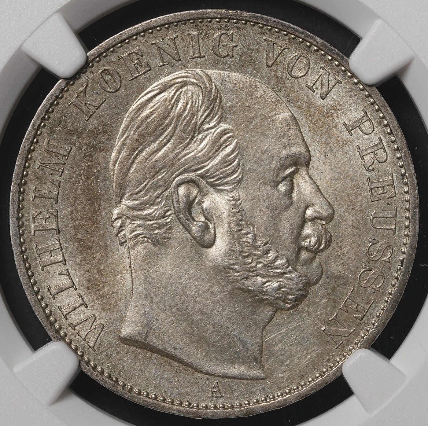 修遠堂世界钱币第五十一期 全场包邮 NGC MS62 1871年普鲁士-普法战争胜利1泰勒银币