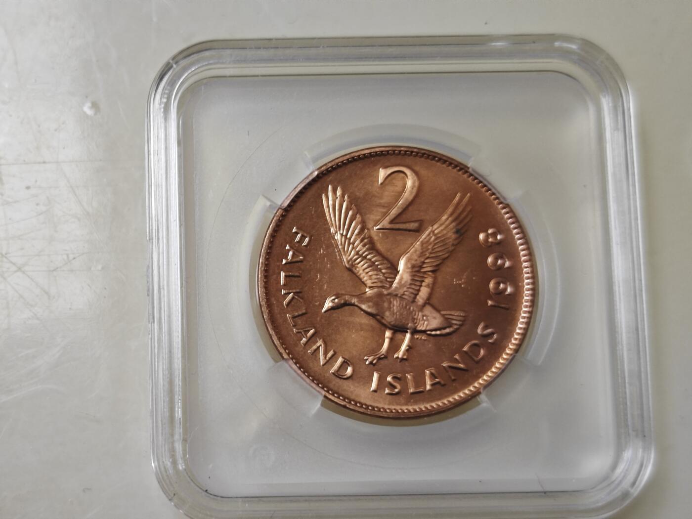 第十九期 英系散币小专场（满五十包邮，可寄存，有佣金） 英属福克兰群岛2便士