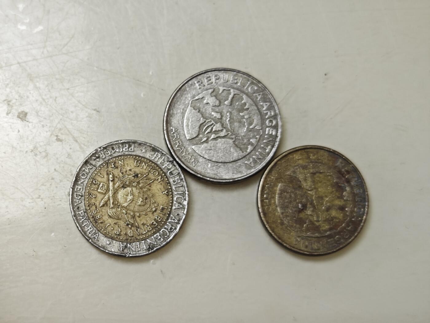 第十九期 英系散币小专场（满五十包邮，可寄存，有佣金） 阿根廷散币三枚