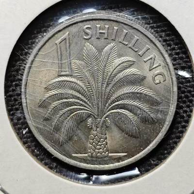 KK钱币收藏小铺 第204期 2月预留时间 每日一拍 周末发货 -  1966英属冈比亚1先令