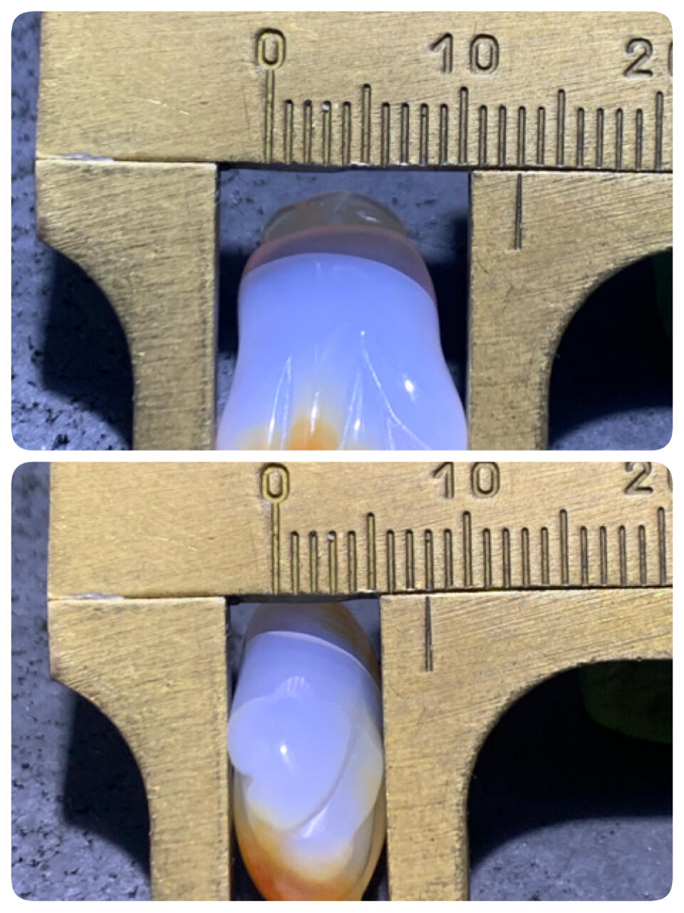 精美高玉化亚光海洋玉髓手工俏色巧雕白菜吊坠一个！
