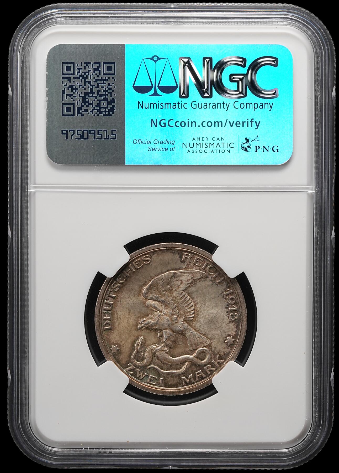 修遠堂世界钱币第五十一期 全场包邮 NGC MS64 1913年普鲁士战胜拿破仑百年纪念2马克银币