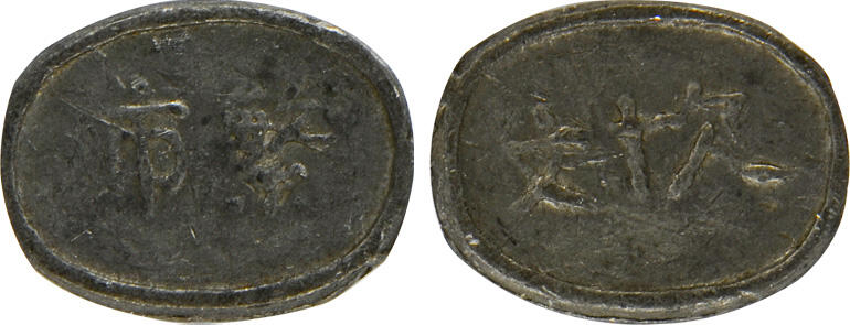 冠军2024年12月上海拍卖 民国四川繁市欠十文，23.9*18.0mm，4.9g，GBCA XF 45，Norcal收藏