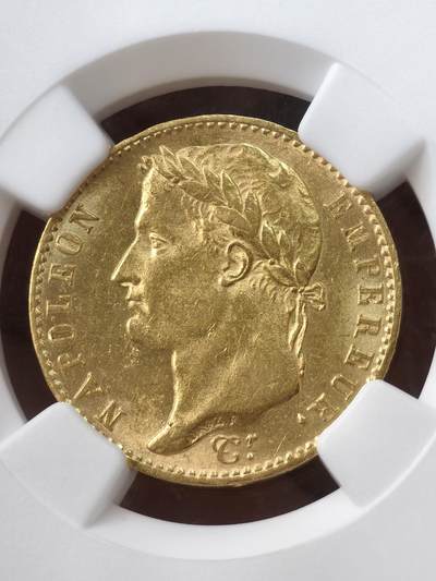 NGC-MS62法国1815年拿破仑“百日王朝”20法郎金币 - NGC-MS62法国1815年拿破仑“百日王朝”20法郎金币