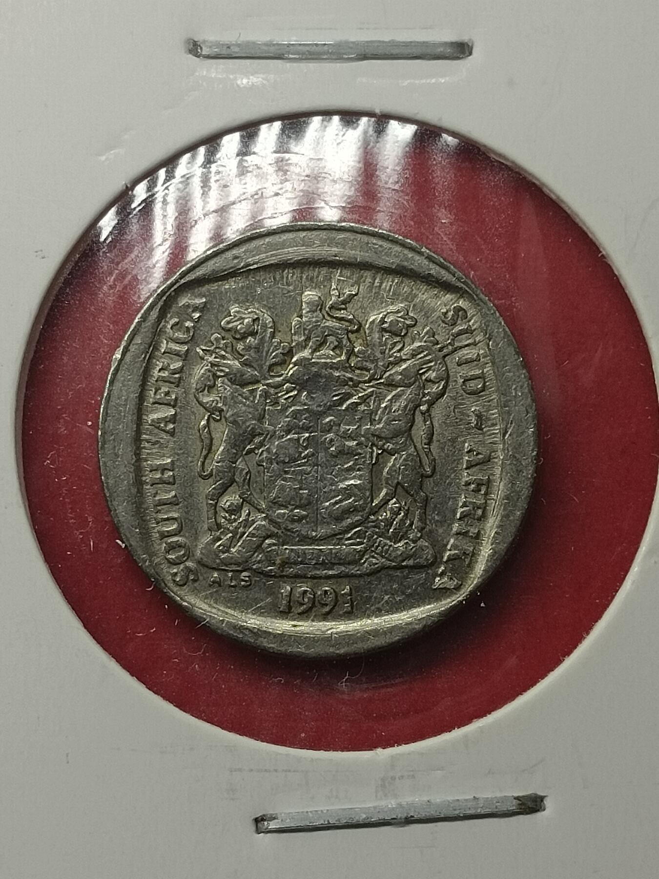 吉祥压岁钱外国硬币第39场 南非硬币1991