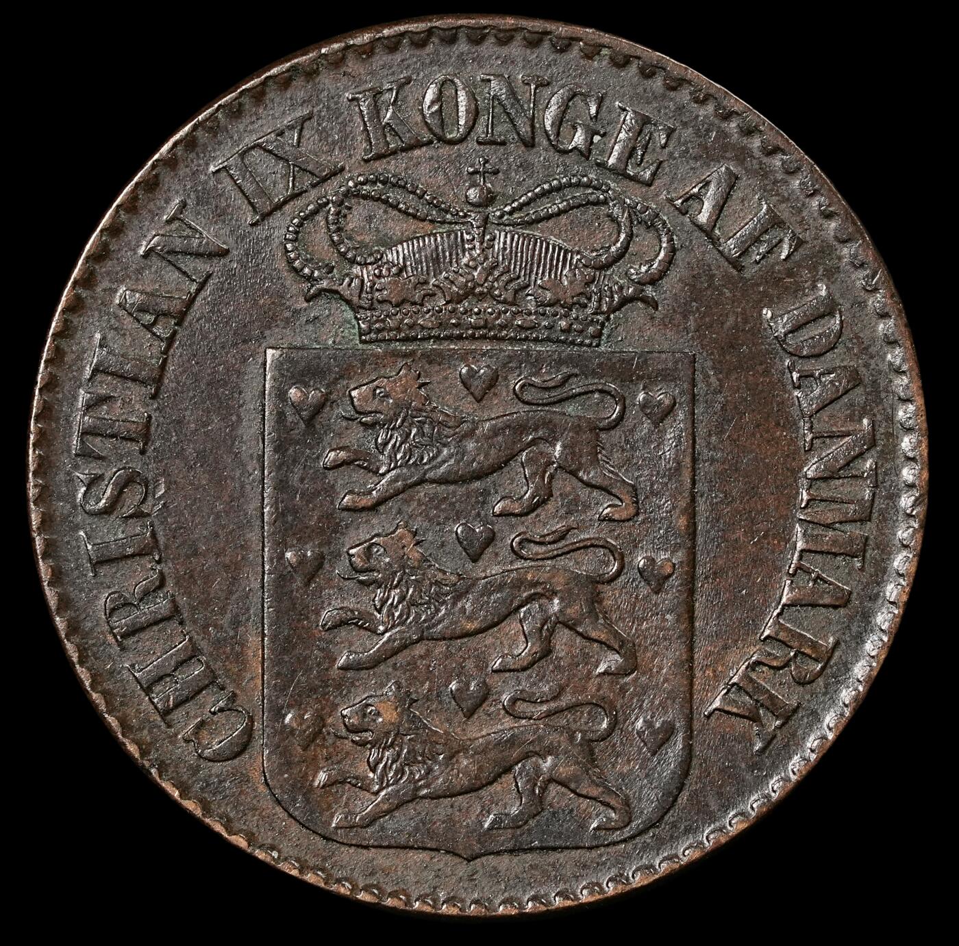 修遠堂世界钱币第五十一期 全场包邮 1883年丹属西印度1分铜币
