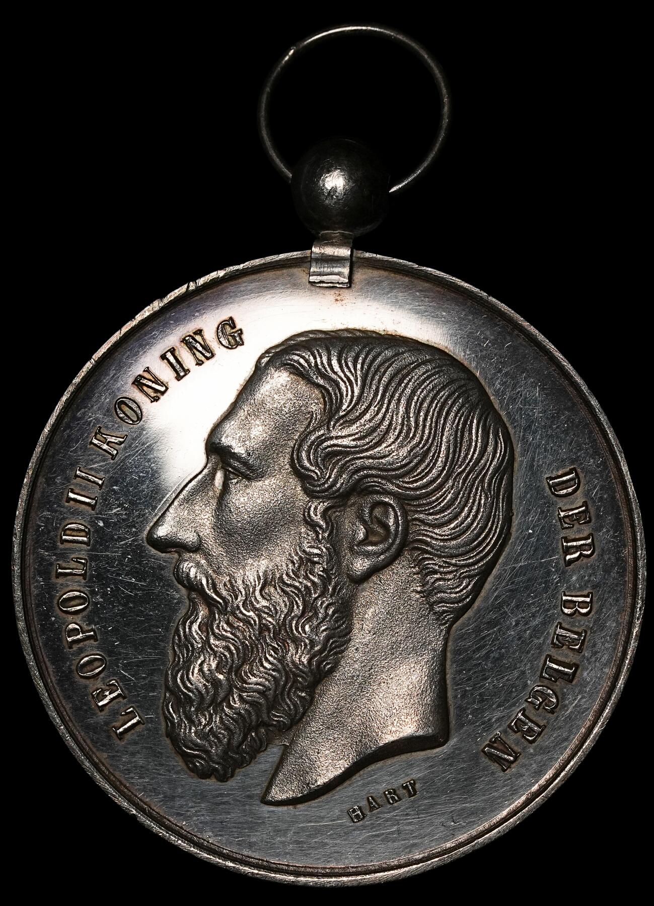 修遠堂世界钱币第五十一期 全场包邮 1882年比利时银章 46mm，27.45g