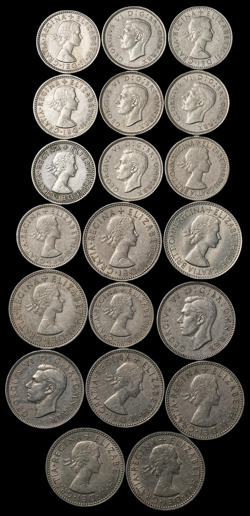 修遠堂世界钱币第五十一期 全场包邮 40-60年代英国硬币一组 铜镍合金