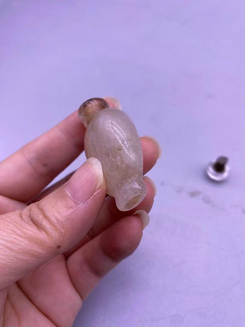 老水晶药瓶，尺寸4.6厘米，品相如图，128包快递