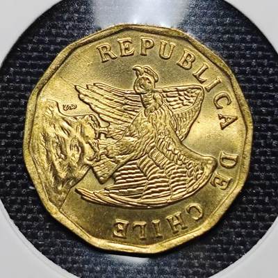 KK钱币收藏小铺 第205期 2月预留时间 每日一拍 周末发货 -  1975智利飞鹰 5分 铜版少见