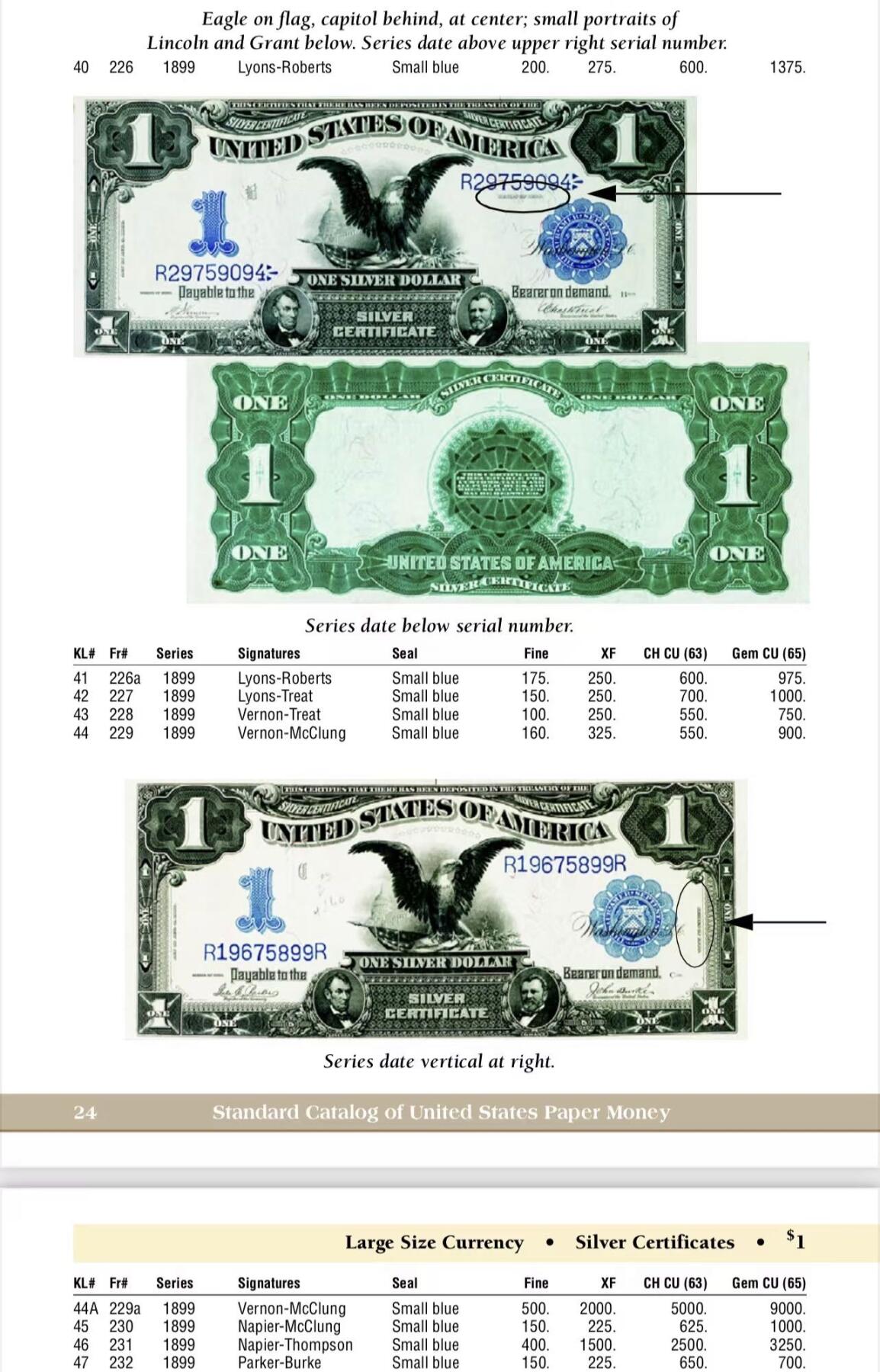 收藏联盟Quantum Auction 新纪元大拍 第400期拍卖 @征集拍品 长期供货可享分佣福利 1899年美国大票幅黑鹰券 fr226初版非字母冠 PMG66E 67分在海瑞得最近的拍卖中录得15600💲