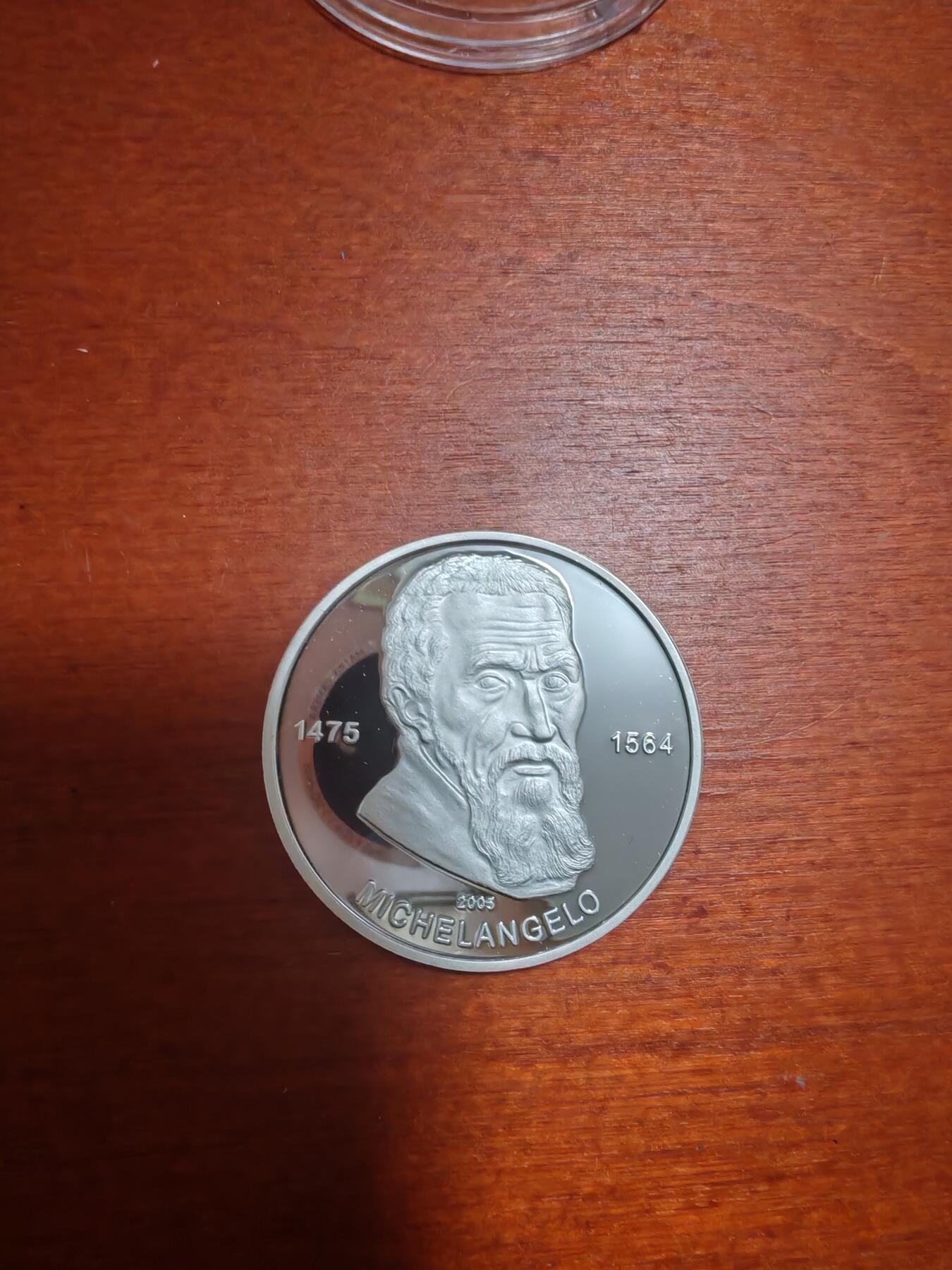 长老汇龙年精选第三十九场拍卖 2005刚果米开朗琪罗1000法郎精制银币