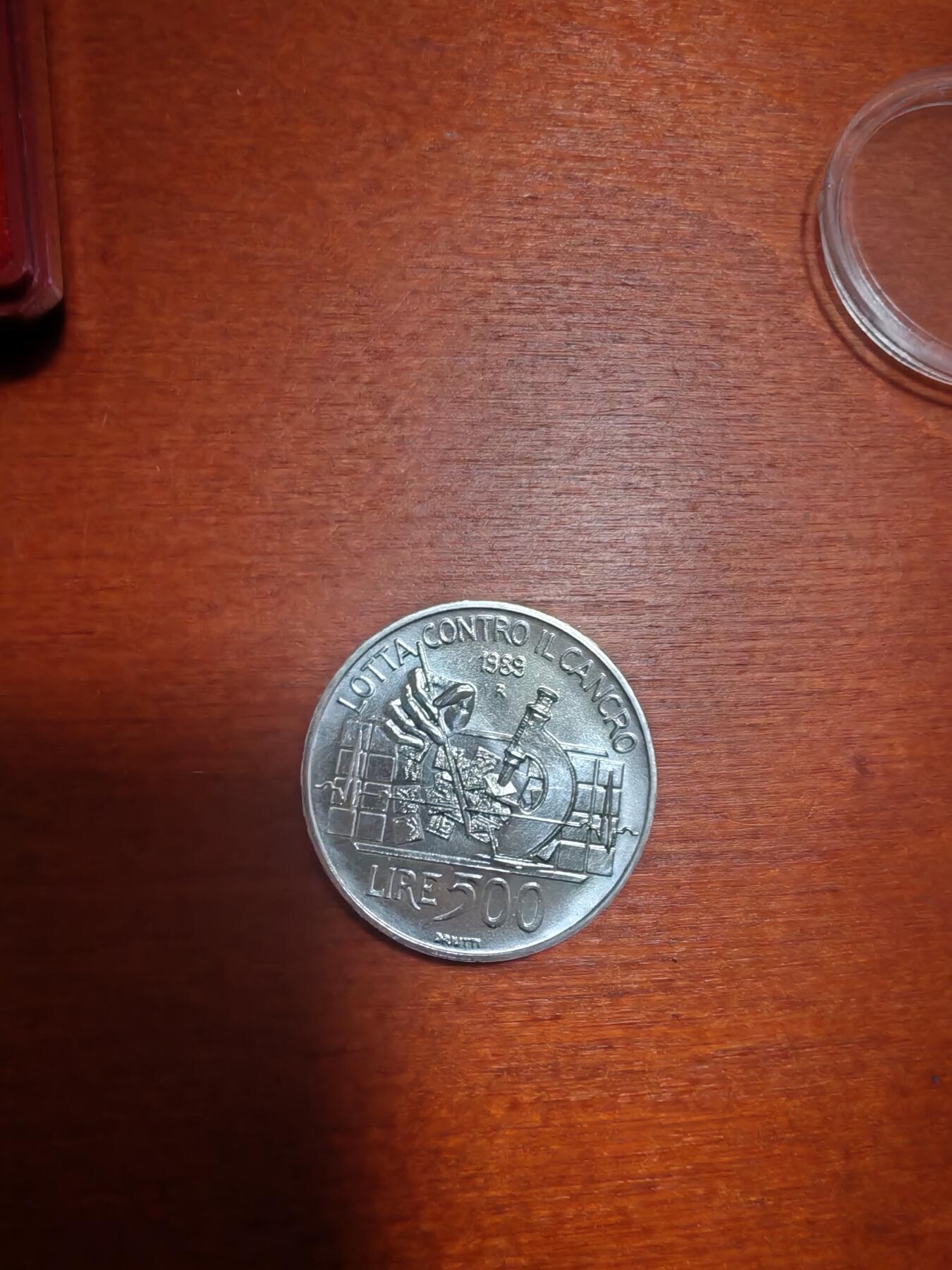 长老汇龙年精选第三十九场拍卖 1989意大利抗癌500里拉银币，盒证全