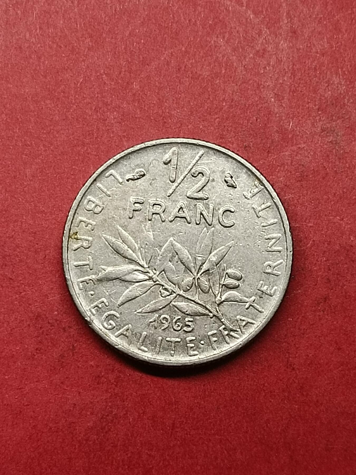 吉祥压岁钱外国硬币第40场 法国硬币1965