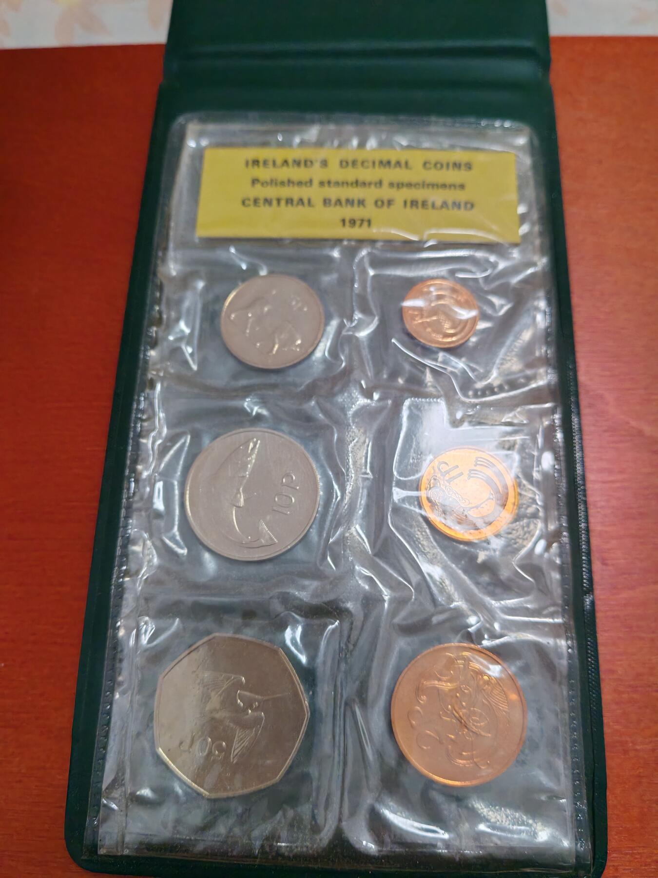长老汇龙年精选第三十九场拍卖 1971爱尔兰首套十进位硬币，原装