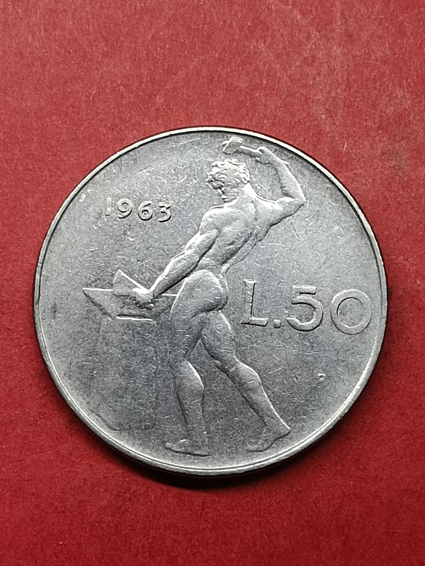 吉祥压岁钱外国硬币第40场 意大利硬币1963