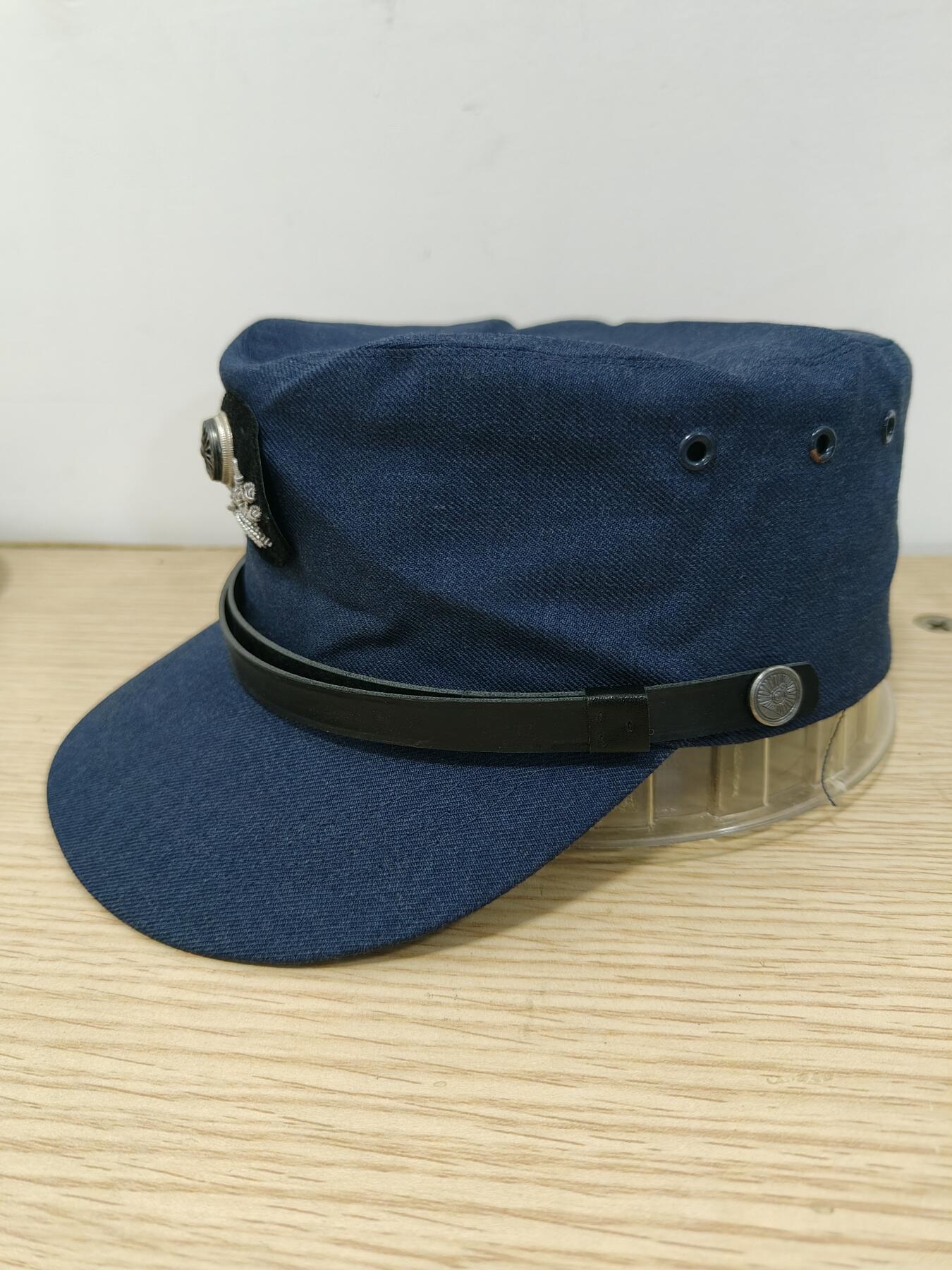 0元起拍勋章 第220期 咸鱼国勋章拍卖专场 12月25日（周三）下午6：00开始 日本国铁便帽 刺绣帽徽 55CM