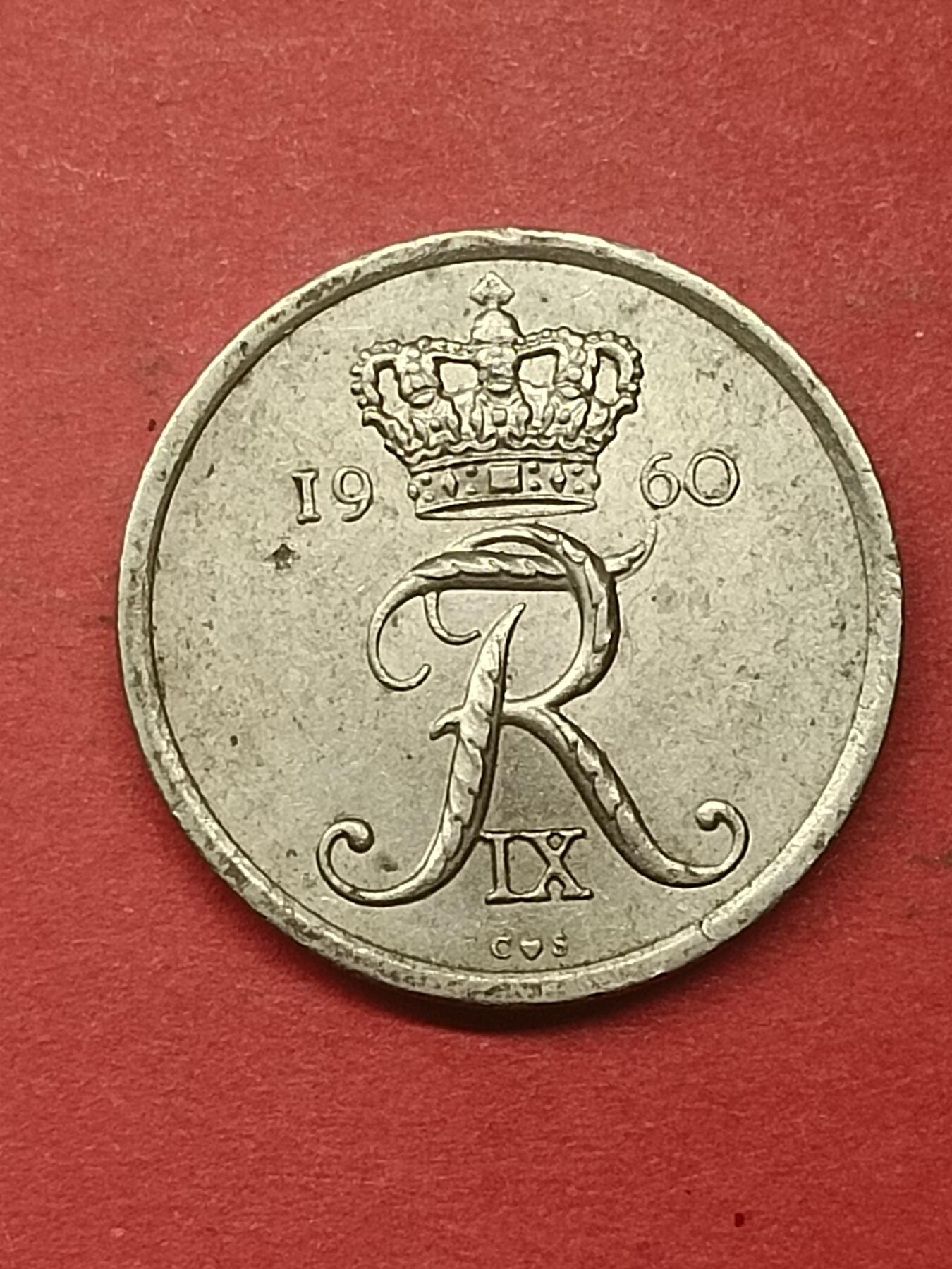 吉祥压岁钱外国硬币第41场 丹麦硬币1960