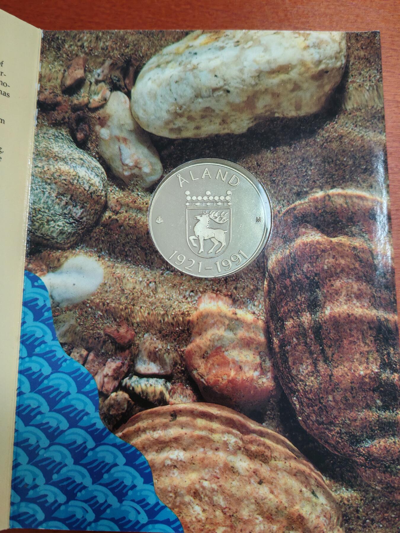 长老汇龙年精选第三十九场拍卖 1991芬兰奥兰德100马克精制银币，卡装