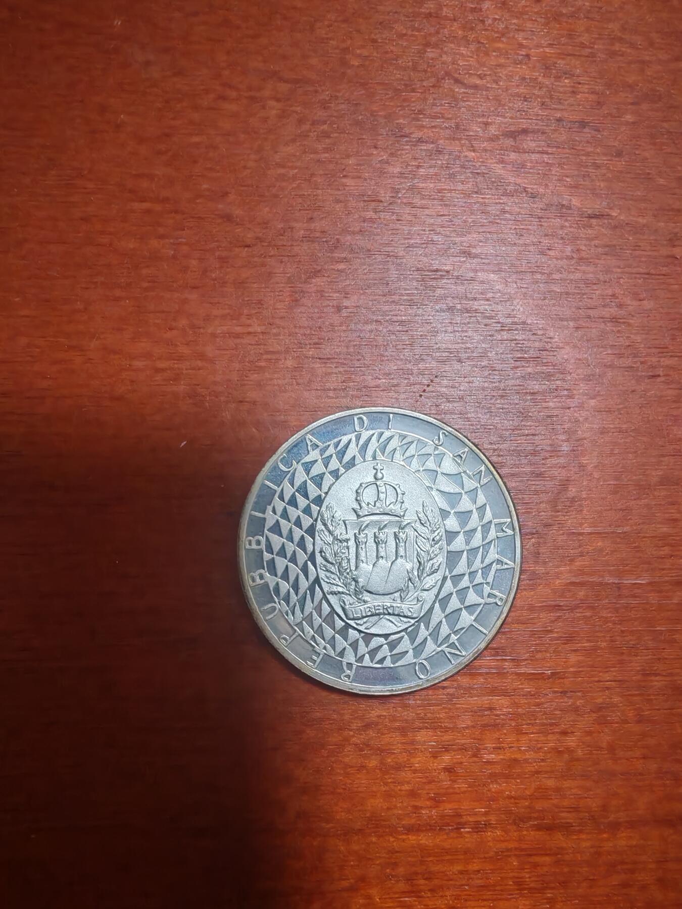 长老汇龙年精选第三十九场拍卖 1990圣马力诺世界杯500里拉精制银币