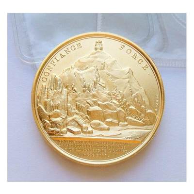 法国纪念1813年拿破仑战争+雄鹰高浮雕精制大镀金章 40MM - 法国纪念1813年拿破仑战争+雄鹰高浮雕精制大镀金章 40MM