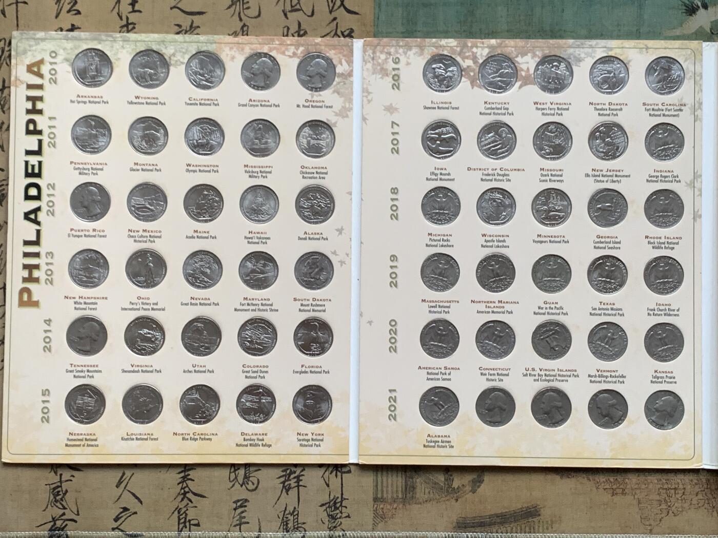 《竞宝斋》第341场 周日，周一，2场连拍 （全场包邮） 国家公园收藏册 包含了50个州的历史遗迹