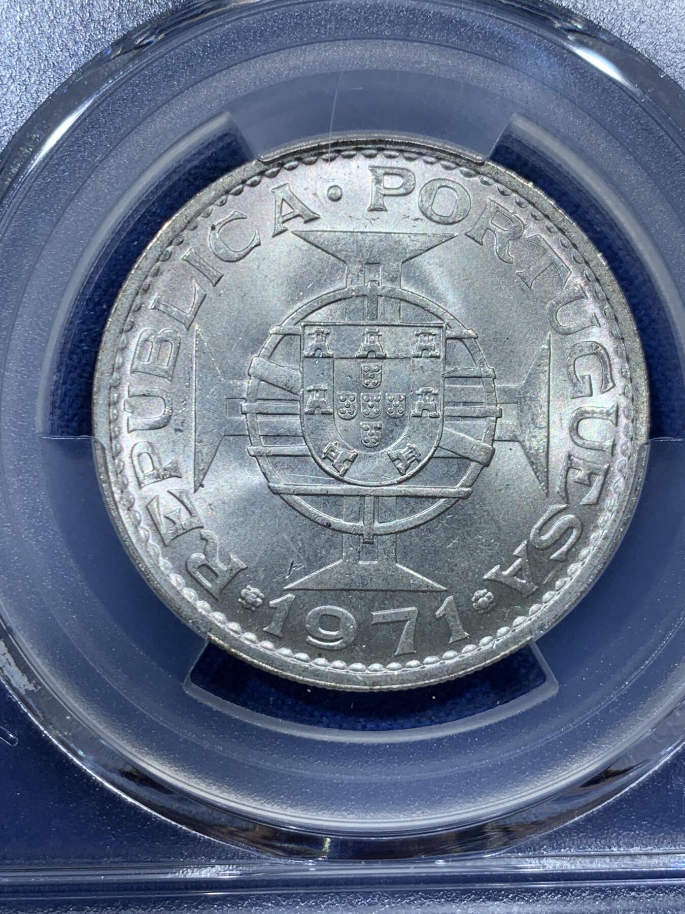 《竞宝斋》第341场 周日，周一，2场连拍 （全场包邮） PCGS MS66 澳门1971年5元高分收藏级，此分数合适收藏！