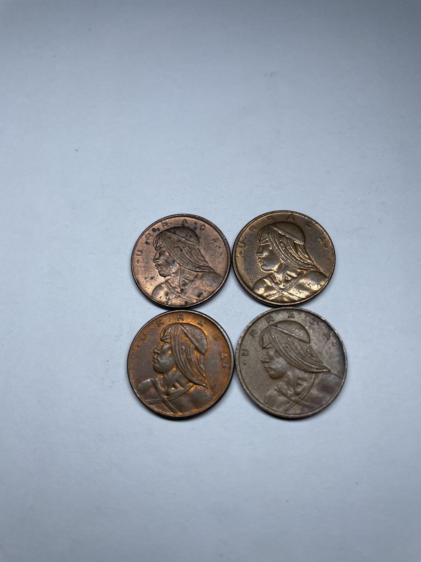 每日一拍，2024年集古藏今外币拍卖第十九期-第8场—（总第188拍），可以寄存60天，满160元包邮。 1968年巴拿马一分4枚