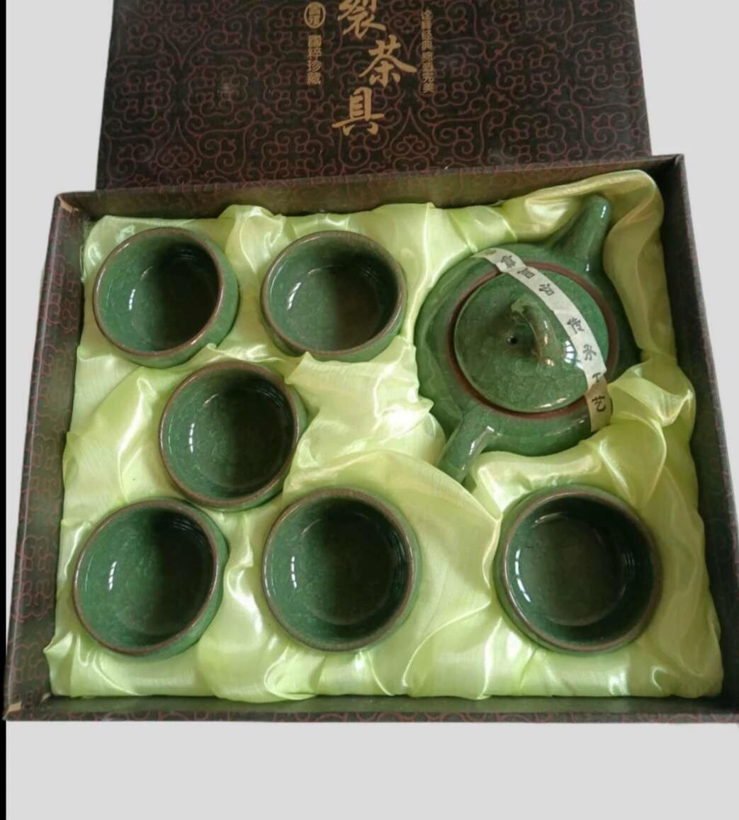 瓷器茶具专场 冰裂纹茶具套装