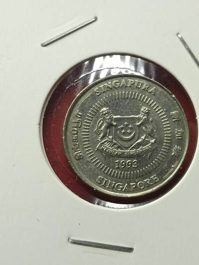 吉祥压岁钱外国硬币第42场 新加坡硬币1993